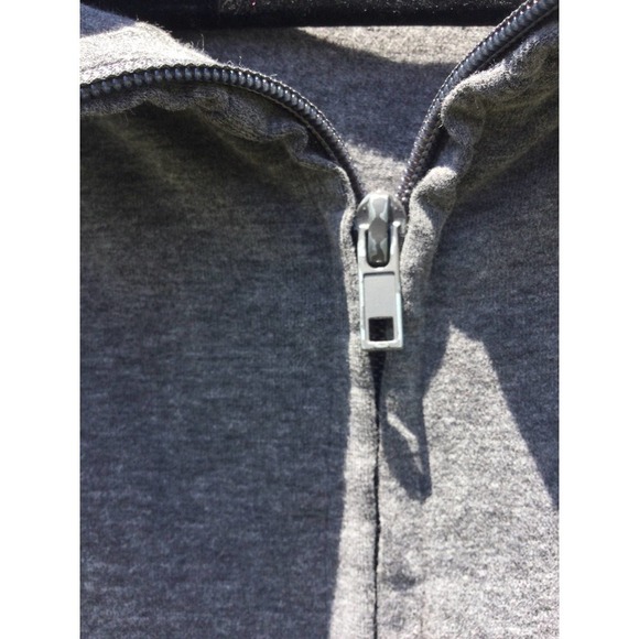 J. America vanity womens grey zip up jacket xxl Duke blue devils embroidered - Picture 6 of 11